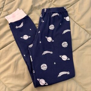 KikizYe Navy Blue Planet Print Pajama Pants Boys Size 10